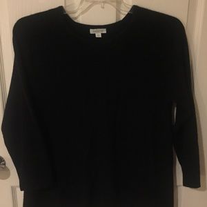 Garnet Hill long sleeves cashmere top